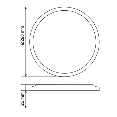 LED Plafond Außenleuchte 22W 2400lm CCT 140° Weiß Anbauleuchte IP54 Videx