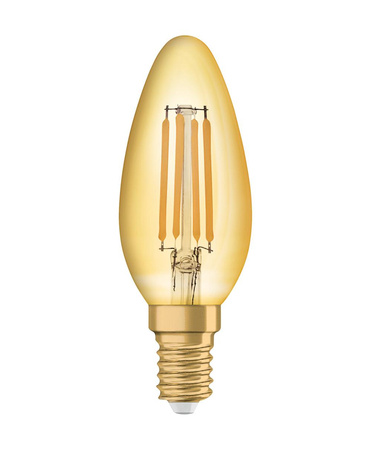 LED Lampen E14 B35 4W = 35W 410lm 2400K Warm 300° Glühfaden OSRAM Vintage Dekorativ