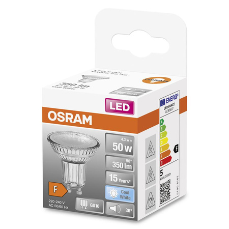 GU10 LED Leuchtmittel 4,3W = 50W 350lm 4000K Neutral 36° OSRAM STAR