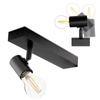 LED Spot E27 GLASA Schwarz Lumiled Wandleuchte