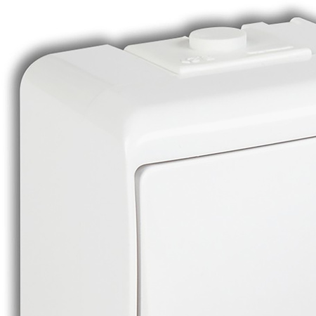 Schalter Treppenschalter Hermetisch Einpolig Aufputz Junior IP54 KARLIK Weiß