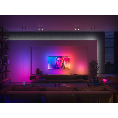 LED Play Tube lineare Schreibtischlampe weiß GRADIENT EU/UK 17.4W CCT RGB PHILIPS HUE