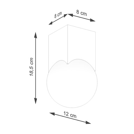Deckenleuchte Leuchte Aufbauleuchte G9 Naturholz Weiß Solis Peach Puff SL.1407 Sollux