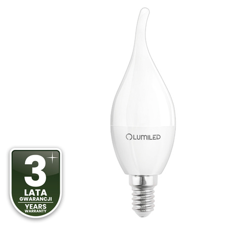 6x LED Lampen E14, Glühbirne BA35 5W = 40W 470lm 180° 4000K neutral LUMILED