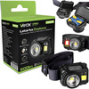 Kopf-Taschenlampe XPG3 + COB Zoom Hybrid-Netzteil VA0098 Vayox