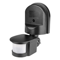 PIR-Außenbewegungsmelder IP44 Schwarz