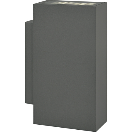 LED Elevation Wandleuchte Graphit oben/unten 2x2,5W 4000K Neutral ORLEAN GOLDLUX (Polux)