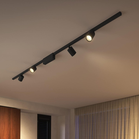 LED Perifo Stromschienenstrahler Schwarz 5.3W CCT RGB Philips HUE Bluetooth