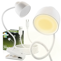 LED 5W CCT Schul-Schreibtischlampe TESA 2 Weiß LUMILED