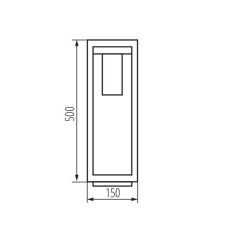 Außengartenlampe VIMO E27 IP44 Pole Schwarz Kanlux