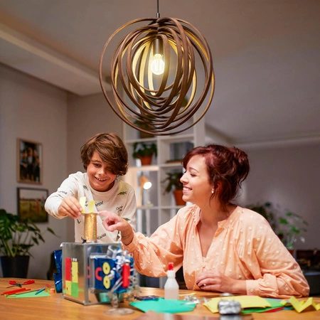 Set mit 3x LED-Glühbirne E27 A60 7W = 60W 806lm 2700K Warm Filament Milky PHILIPS