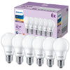 Set mit 6x LED-Lampe E27 A60 4,9W = 40W 470lm 2700K Warm 180° PHILIPS