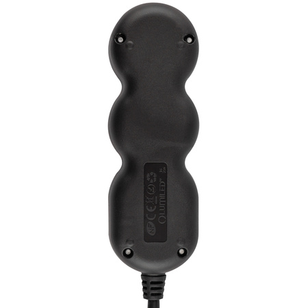 Netzverlängerungskabel Geerdete Steckdosenleiste 3 Steckdosen 1.5m Schwarzes Kabel Lendo Lumiled