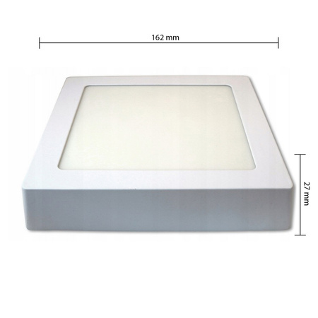 LED-Panel-Deckenleuchte 12W 960lm 4000K Neutral Anbauleuchte Quadratisch Weiß Proma Masterled