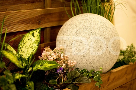 Außengartenlampe 230V E27 BULLET 40cm Stein