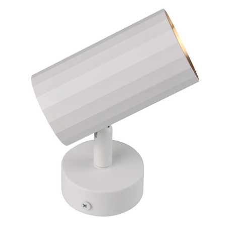 Wand- und Deckenstrahler GU10 Weißgold NICEA Sanico Goldlux