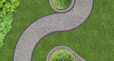 Garten-Rasenkante Flexibel Schwarz UNIBORD 100cm Stark Frostsicher CELLFAST