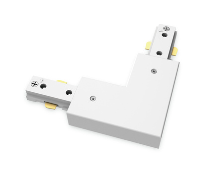 Winkelstecker Typ L Rechtsseitiger Stecker für LED-Beleuchtungsstromschienen Einphasig Weiß EasyLink Philips