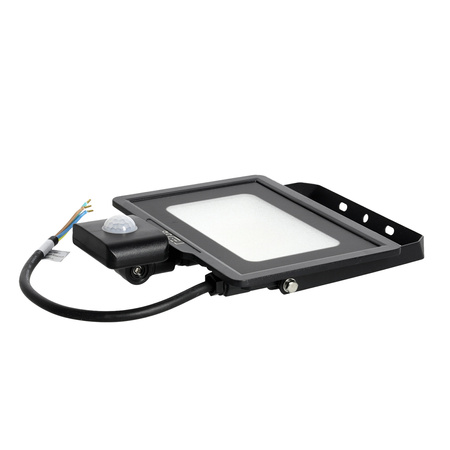 LED-Flutlicht 30W 2400lm 4000K IP44 Schwarz mit Bewegungssensor LED2B KOBI MHC