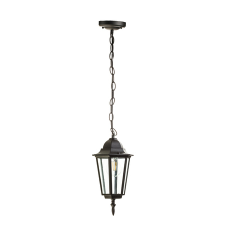 Garten Hängelampe für den Außenbereich Überhang E27 Schwarz IP54 LO 4105 Kobi