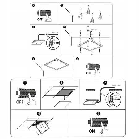 LED Panel Unterputz/Aufbau Kassette 120x30cm 30W 4000K 4000lm 120° ECOLIGHT