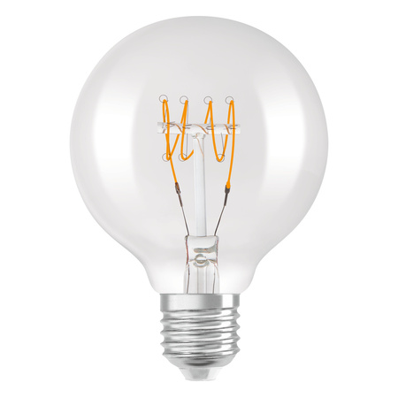 Dekorative LED-Glühbirne G80 Sphere E27 4.8W = 40W 470lm 2700K Warm 320° Filament Dimmbar Vintage 1906 Osram