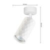 Wandlampe Spotlight Wandlampe GU10 Movable Weiß Glamour Masterled