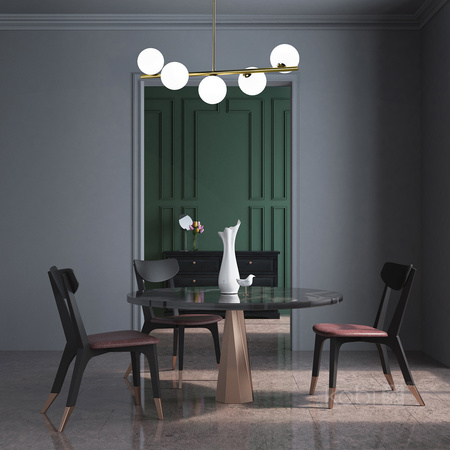 Dekorative Hängeleuchte Überhang G9 Gold Elegance Kobi