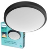 Plafond LED-Anbauleuchte DORIS 6W 2700K IP44 22cm Schwarz PHILIPS