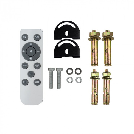 LED-Flutlicht Solar Reflektor 200W 1400lm 4000K Neutral IP65 mit Dämmerungssensor + Ecolight Fernbedienung