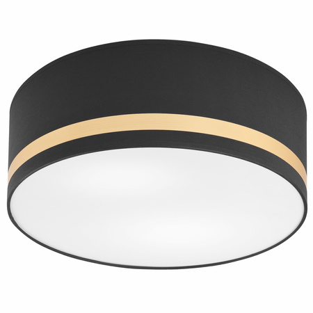 Plafond LED-Deckenleuchte GLORIA 2xE27 Schwarz Weiß LM-2.202 Lamkur