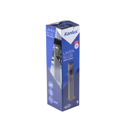 LAVEN E27 E27 IP44 50cm Graphit KANLUX Außenmastleuchte