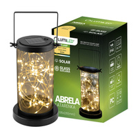 Solar-LED-Lampe, Solar Gartenlaterne IP44 3000K ABRELA LUMILED