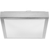 LED Deckenaufbauleuchten Deckenleuchte 2x E27 mit Mikrowellensensor SOLEN quadratisch silber