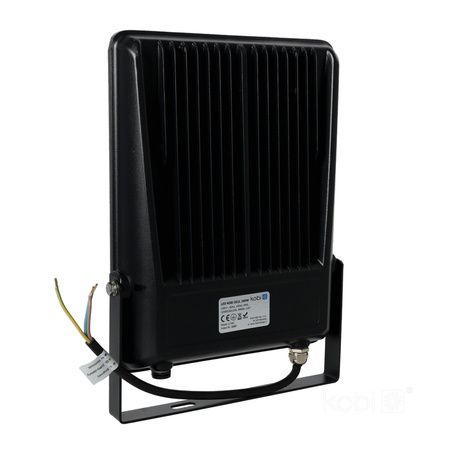 LED-Außenstrahler Garten 100W 13000lm 4000K Neutral 120° IP65 IK06 Schwarz Seul Kobi