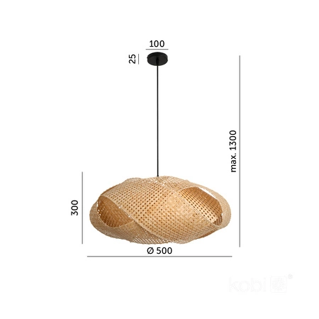 Bambus E27 Boho Bindum Kobi Dekorative Hängelampe