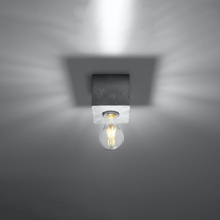 Anbauleuchte ARIZ E27 Spot Cube Grau SOLLUX