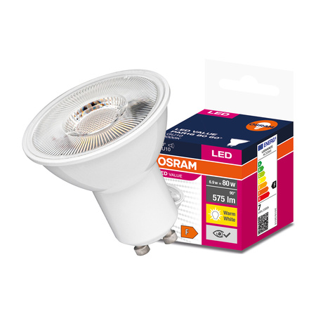 GU10 LED Leuchtmittel 6,9W = 80W 575lm 3000K Warm 60° OSRAM Value