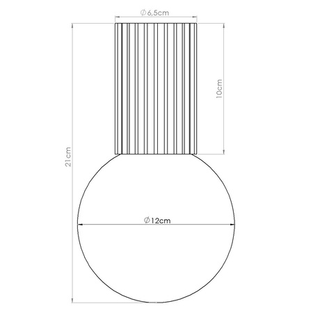 Badezimmer Deckenanbauleuchte G9 Rund Braun Modern Matt IP44 Halo Sollux