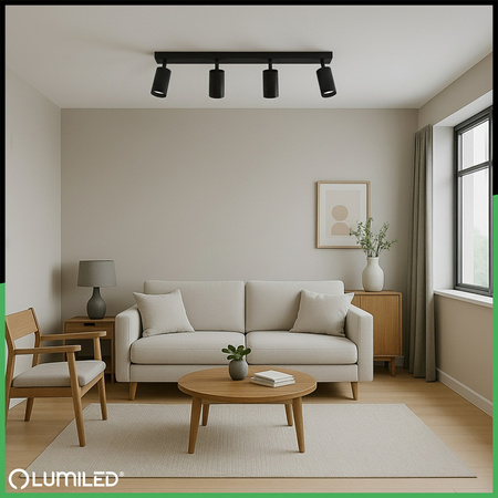 SPOT TUBA Deckenleuchte Reflektor Halogen Leuchte 4x GU10 TABULA LUMILED