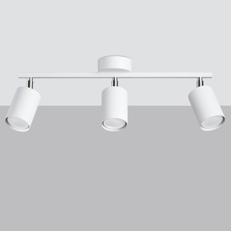 Deckenleuchte LEMMI 3 3xGU10 Weiß Minimalistisch SOLLUX