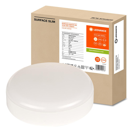 Plafond LED-Deckenleuchte 19W 2000lm 4000K Neutral Oberfläche montiert Weiß 20cm Oberfläche Ledvance