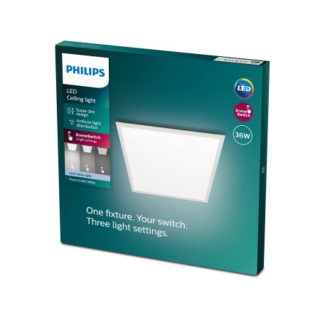 Plafond Panel LED-Anbauleuchte TOUCH 36W 4000K 33cm Dimmbar Weiß PHILIPS