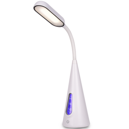 Multi Y3035 Schultischlampe warmweiß 7W GOLDLUX (Polux) Schreibtischlampe + Kalenderuhr