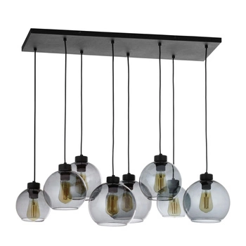 CUBUS GRAPHITE Hängeleuchte Schwarz Graphit Modern Kronleuchter 8xE27 4113 TK Lighting