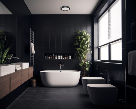 Plafond LED-Decke Wandmontage CCT IP65 20W Schwarz Kanlux