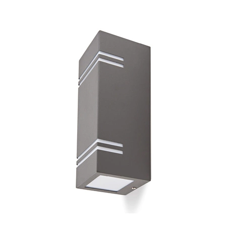 Gartenfassadenleuchte Wandleuchte Up and Down LED QUAZAR 7 GU10 IP44 GRAU KOBI