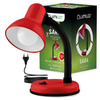 Schreibtischlampe E27, Tischlampe Verstellbar Rot SARA LUMILED