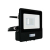 LED Fluter 10W 735lm 3000K IP65 Schwarz mit Bewegungssensor und CUT-OFF-Funktion Samsung Chip VT-118S-1-B V-TAC
