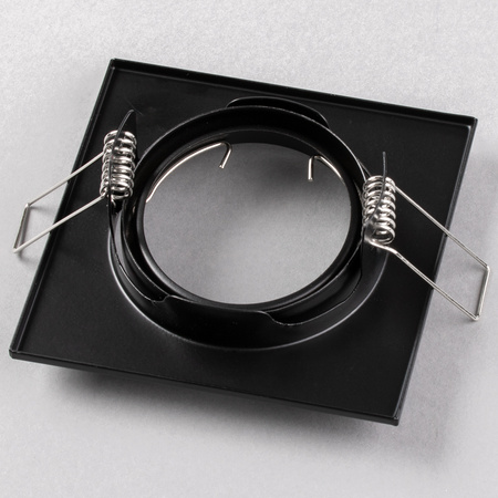 Einbaustrahler GU10, MR16 Einbauspot HALOGEN Quadrat beweglich Schwarz Blech PICTOR LUMILED